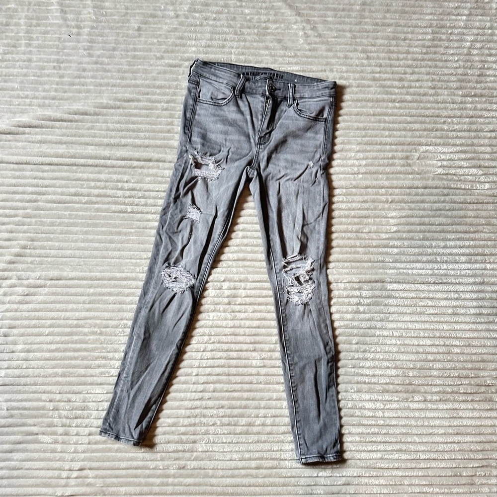 American Eagle Outfitters Gray Skinny Jeans